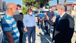 KIRŞEHİR VALİSİ AKIN KORONAVİRÜS DENETİMİNDE BULUNDU