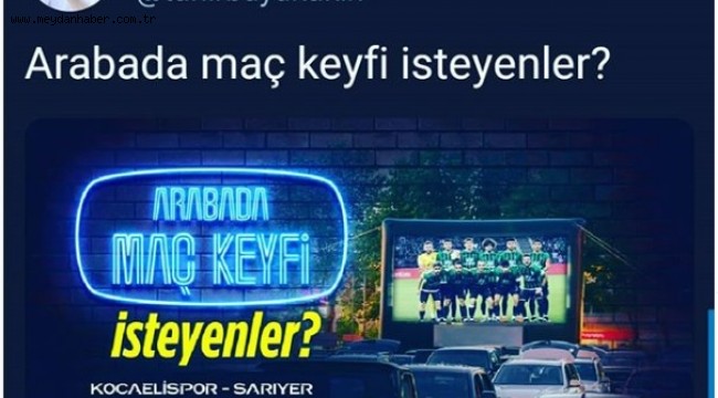 Kocaeli Büyükşehir'den 'Arabada Maç Keyfi'