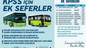 KOCAELİ--Büyükşehir'den KPSS için ek seferler