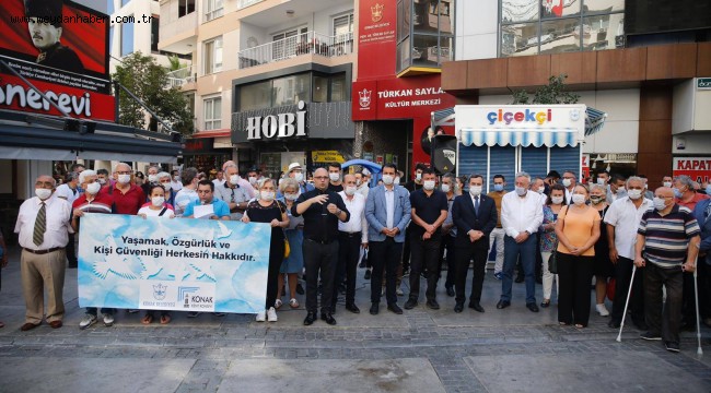 Konak'ta güvencinler barışa uçtu