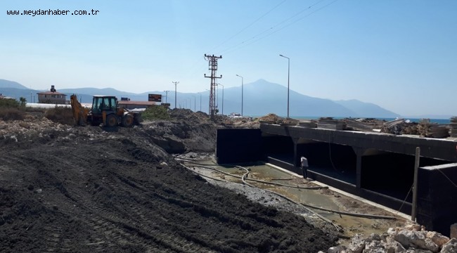 KÖPRÜDE ÇALIŞMALAR DEVAM EDİYOR