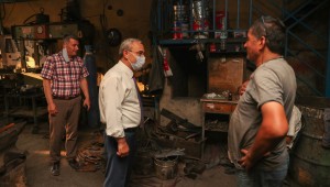 KÜTAHYA--BAŞKAN IŞIK HALK EKMEK FABRİKASINI ZİYARET ETTİ