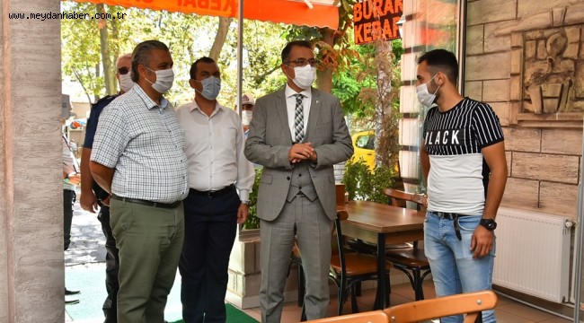 MALKARA'DA KORONAVİRÜSE KARŞI DENETİMLER DEVAM EDİYOR 