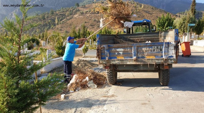 Manisa İli Genelinde Mezarlıklarda Çalışmalar Sürüyor