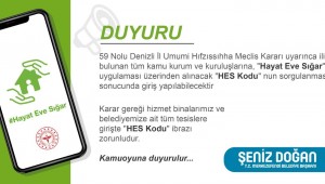 MERKEZEFENDİ BELEDİYESİ'NDE HES KODU UYGULAMASI