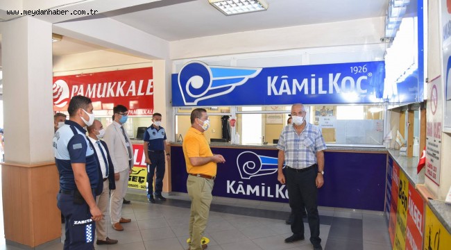 MİLAS'TA KORONAVİRÜS DENETİMİ GERÇEKLEŞTİRİLDİ 