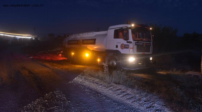 NALLIHAN'DA YANGIN SÖNDÜRME SEFERBERLİĞİ