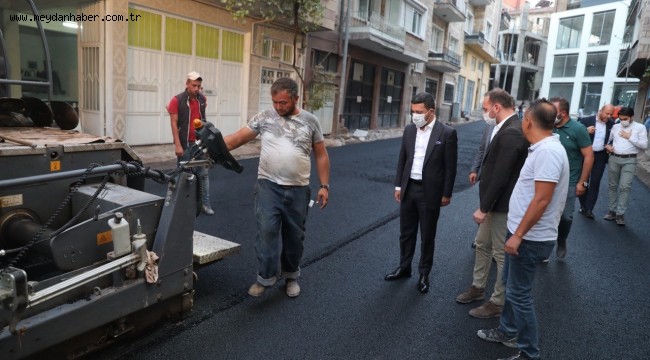 NEVŞEHİR BELEDİYE EKİPLERİNİN ASFALT MESAİSİ SÜRÜYOR