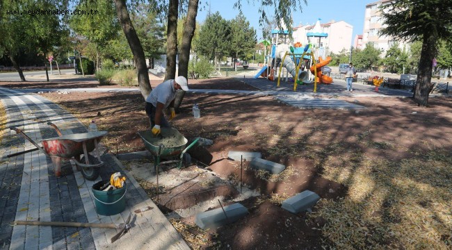 Odunpazarı Belediyesi, Park Yenileme Çalışmalarına Devam Ediyor
