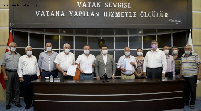 Tütüncü'den İnşaat Malzemecileri Esnafına Tapu