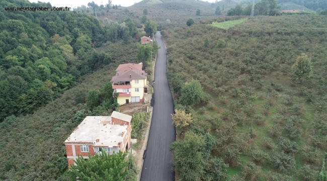 ÜNYE'DE ASFALT SEFERBERLİĞİ SÜRÜYOR