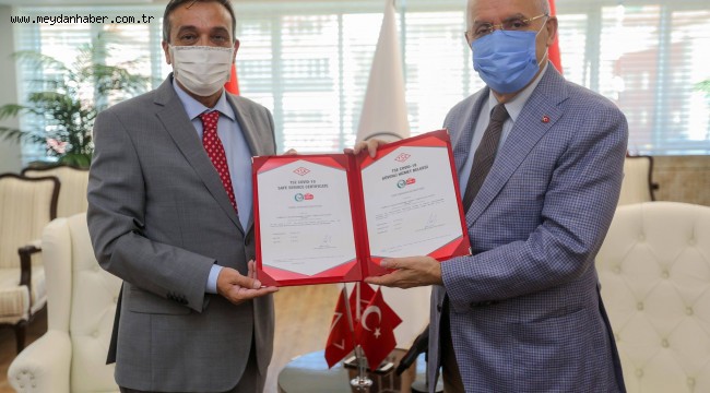 Yenimahalle Belediyesi havuzlarına güvenli hizmet belgesi