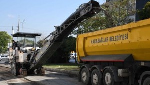 Asfalt freze Karabağlar yollarında