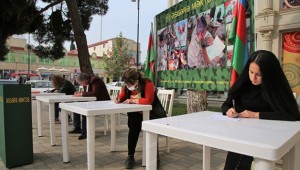 Azerbaycan halkından cephedeki askerlerine moral mektupları