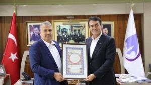 BAŞKAN ÇERÇİ KARDEŞ ŞEHİR OSMANGAZİ'NİN BELEDİYE BAŞKANINI AĞIRLADI