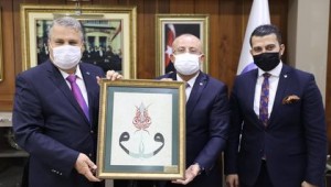 BAŞKAN ÇERÇİ TÜRKİYE KENT KONSEYLERİ BİRLİĞİ'Nİ AĞIRLADI