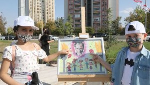 ÇANKAYALI ÇOCUKLAR CUMHURİYET'İ RESMETTİ