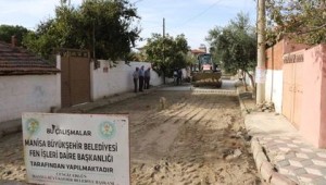 Gölmarmara Sokaklarında Üst Yapı Çalışması