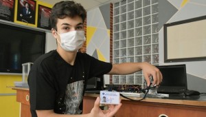 Ordu'da 'ateş ölçerli öğrenci kimlik kartı' tasarlandı