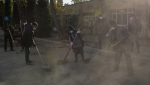 Azerbaycan'ın Terter kentinde savaşın izleri siliniyor