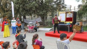 Buca Belediyesi'nden çadır kentin miniklerine hafta sonu sürprizi