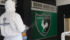 Büyükşehir, Atatürk Stadyumu'nu dezenfekte etti