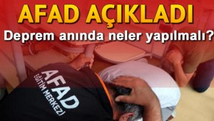 DEPREM ÖNCESİ ALINACAK ÖNLEMLER