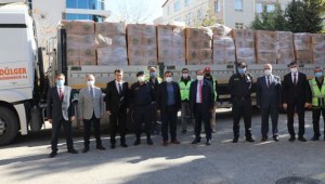 ETİMESGUT BELEDİYESİ'DEN DEPREM BÖLGESİNE 1 TIR GIDA MALZEMESİ