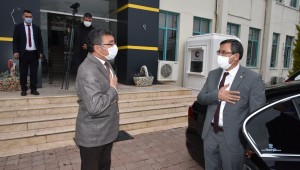 ISUBÜ Rektörü Prof. Dr. İbrahim DİLER Başkan Veli GÖK'ü Ziyaret Etti