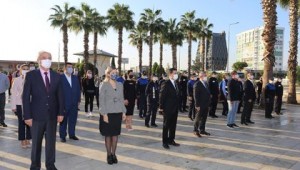 Kepez'de Büyük Önder Atatürk saygıyla anıldı 