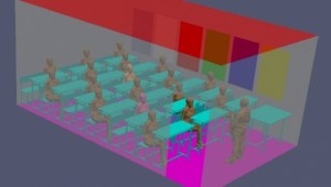 Koronavirüsün sınıfta dağılımını simülasyonuna aktardılar