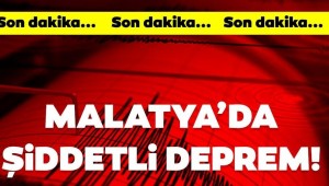 Malatya'da 4,7 büyüklüğünde deprem oldu!
