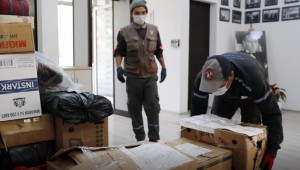 Menteşe'de Toplanan Yardımlar İzmir'e Doğru Yola Çıktı