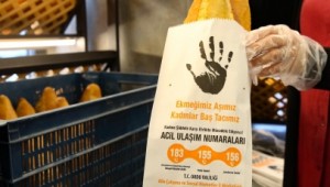 Ordu'da ekmek sarılan kağıtlarla kadına yönelik şiddetle mücadeleye dikkat çekildi