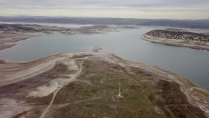 Porsuk Barajı'nın suyu çekilince eski minare gün yüzüne çıktı