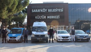Sarayköy Belediyesi'nden filyasyon ekibine araç ve personel desteği