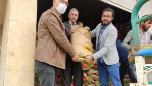 Barış Pınarı Çiftçisine 100 Ton Tohumluk Dağıtıldı 