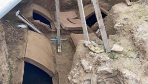 İznik'teki zeytinlikte yeni mezar odaları bulundu