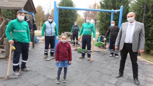 MİNİK SENA İSTEDİ BAŞKAN ATAY YAPTI