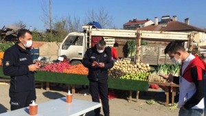  SARAY BELEDİYESİ'NDEN SEMT PAZARINDA "HES KODU" DENETİMİ