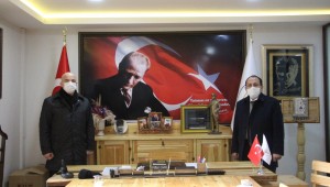  Saray Kaymakam Vekili Asalet Karabulut, Belediye Başkanı Özgen Erkiş'i Makamında Ziyaret Etti