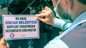 SİNCAN'DA KORONAVİRÜS TEDBİRLERİ