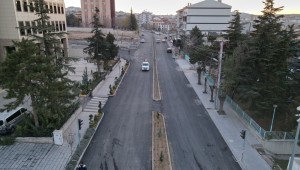YENİLENEN YUNUS EMRE CADDESİ TRAFİĞE AÇILDI