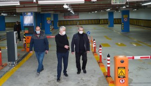 Belediye önü yeraltı otoparkı pazartesi günü hizmete giriyor