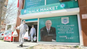 Dayanışmanın en güzel örneği "Halk Market"
