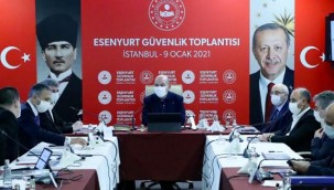 İçişleri Bakanı Süleyman Soylu'nun başkanlığında, Esenyurt'ta güvenlik toplantısı yapıldı.