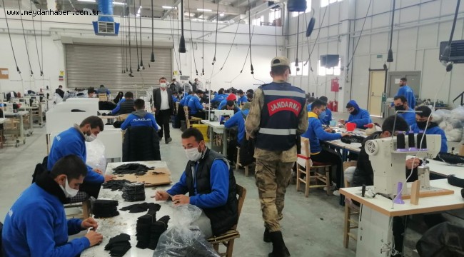 Jandarma, İki Günde 16 Fabrikada Koronavirüs Denetimi Yaptı