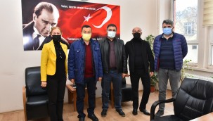 MALKARA ORGANİZE SANAYİ BÖLGESİ YÖNETİM KURULU ÜYELERİ BELEDİYE BAŞKAN YARDIMCISI NURAN BAŞKÜTÜK'E ZİYARET GERÇEKLEŞTİRDİLER