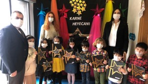 MİNİKLER KARNELERİNİ ALDILAR