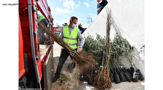 2021 yılının ilk fidanları üreticiyle buluştu